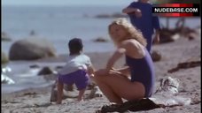 2. Kyra Sedgwick in Blue Swimsuit – Losing Chase