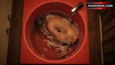 9. Chloe Sevigny Naked in Red Round Bathtub – The Wait