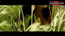 7. Lubna Azabal Flashes Boobs and Bush – Exiles