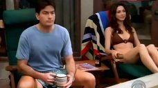 5. Marin Hinkle Bikini Scene – Two And A Half Men