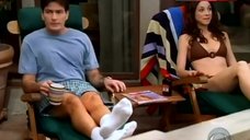 7. Marin Hinkle Bikini Scene – Two And A Half Men