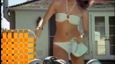 4. Jaclyn Smith in Hot White Bikini – Charlie'S Angels