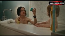 4. Ellen Page Nude in Bathtub with Baby – Tallulah