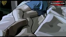 1. Lisa Marie Newmyer Topless in Bed – A Scanner Darkly