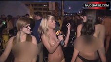 10. Sara Jean Underwood Topless in Thong – Attack Of The Show!