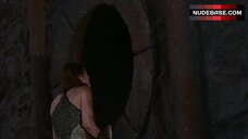 7. Brigitte Nielsen Flashes Underwear – Red Sonja
