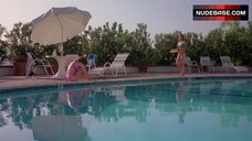 1. Kimberly McArthur in Bikini near Pool – Slumber Party Massacre Ii