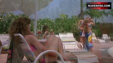 3. Kimberly McArthur in Bikini near Pool – Slumber Party Massacre Ii