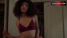 Indya Moore Lingerie Scene – Pose