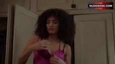 5. Indya Moore Lingerie Scene – Pose