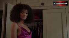 8. Indya Moore Lingerie Scene – Pose