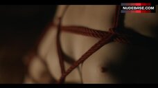 7. Bella Heathcote Shows Boobs in Shibari Scene – Strange Angel