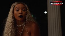 9. Karrueche Tran Thrown Out Door in Her Lingerie – Claws