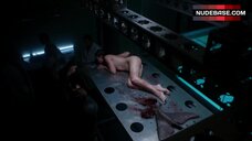 Eline Powell Lying Nude on Table – Siren