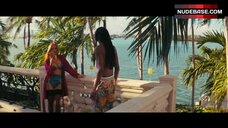 2. Isla Fisher Flashes Her Lingerie – The Beach Bum