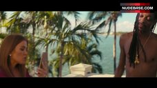 8. Isla Fisher Flashes Her Lingerie – The Beach Bum