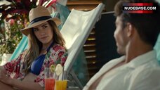 10. Christa B. Allen Sexy in Blue Bikini – Grand Hotel
