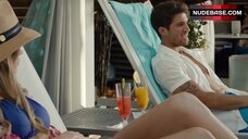 5. Christa B. Allen Sexy in Blue Bikini – Grand Hotel