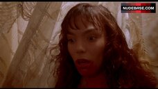 7. Pregnant Bekki Vallin in See-Through Dress – Mindwarp