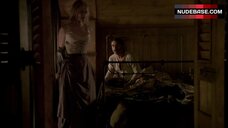 2. Paula Malcomson Naked Breasts and Butt – Deadwood