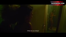 4. Lea Vlamos Flashes Boobs and Bush – Climax