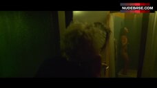 9. Lea Vlamos Flashes Boobs and Bush – Climax