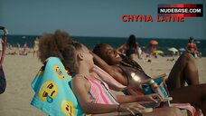 6. Dewanda Wise Sunbathing in Sexy Swimsuit – She'S Gotta Have It