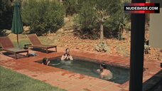 10. Christia Visser Jumps into Pool in Her Underwear – Girl From Nowhere