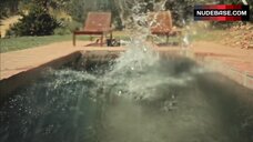 2. Christia Visser Jumps into Pool in Her Underwear – Girl From Nowhere