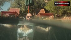 3. Christia Visser Jumps into Pool in Her Underwear – Girl From Nowhere