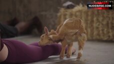 4. Sophie Turner Sexy Yoga with Goats – Extreme Wellness With Sophie Turner