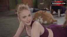 Sophie Turner Sexy Yoga with Goats – Extreme Wellness With Sophie Turner