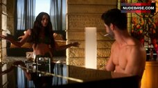 5. Inbar Lavi Covers Her body with Green Leaves – Lucifer