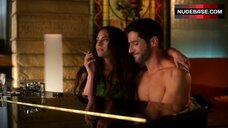 6. Inbar Lavi Covers Her body with Green Leaves – Lucifer