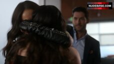9. Lesley-Ann Brandt Lesbian Kiss – Lucifer