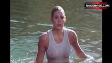 Olivia d'Abo Pokies through Wet Top – Bullies