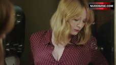 2. Christina Hendricks Sex aganist Wall – Good Girls