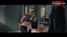 6. Lydia Wilson Cleavage in Bra – Flack