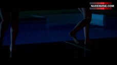 2. Nadia Alexander Jumps into Pool in Lingerie – Blame