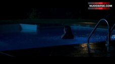 7. Nadia Alexander Jumps into Pool in Lingerie – Blame