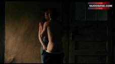 6. Paula Beer Sex aganist Wall – Never Look Away