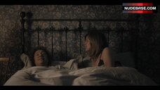 4. Alex Kingston Lesbian Kissing – The Widow