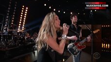 4. Hot Miley Cyrus on Stage – The Grammy Awards