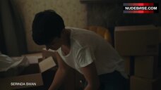 56. Serinda Swan Flashes Underwear – Coroner