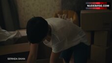 Serinda Swan Flashes Underwear – Coroner