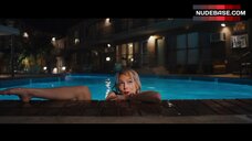 56. Riley Keough Nude in Swimming Pool – Under The Silver Lake