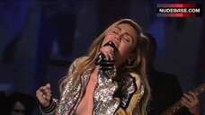 188. Miley Cyrus Jacket on Naked Body – Saturday Night Live