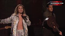 210. Miley Cyrus Jacket on Naked Body – Saturday Night Live