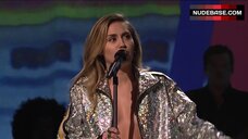 23. Miley Cyrus Jacket on Naked Body – Saturday Night Live