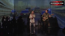 34. Miley Cyrus Jacket on Naked Body – Saturday Night Live